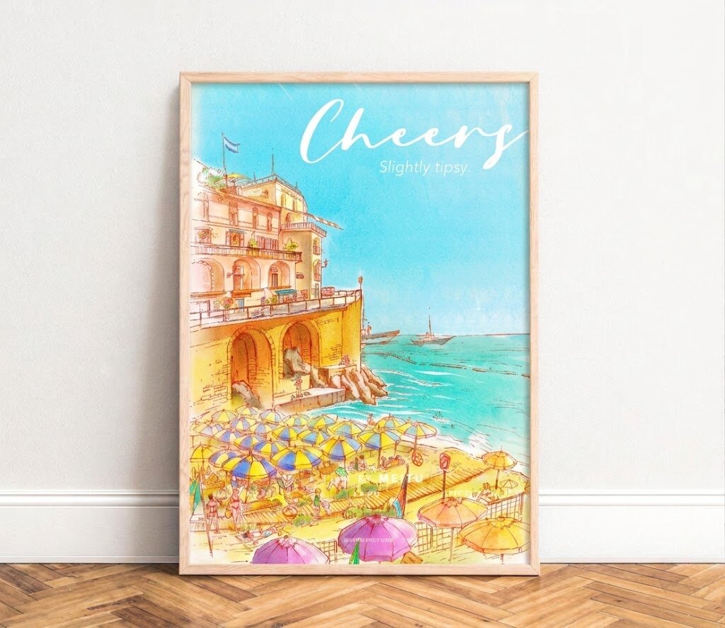 Watercolor travel sketches